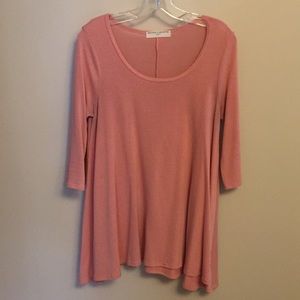 Long 3/4 length knit top